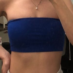 Royal Blue Bandeau Tube Top